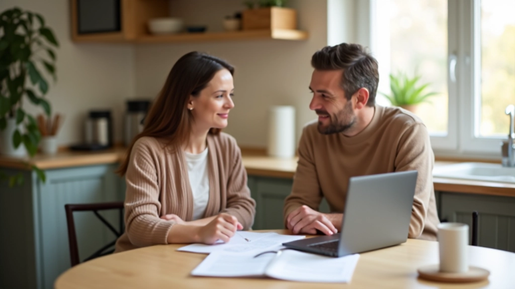 Couple discutant finances